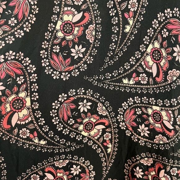 Lularoe Long Line Paisley Kimono Darker Colors XL - Picture 5 of 7